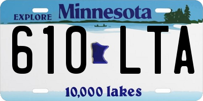 MN license plate 610LTA