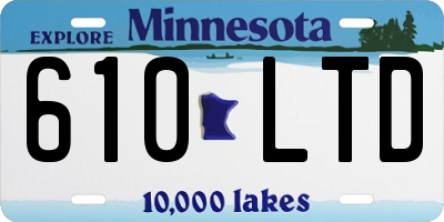 MN license plate 610LTD