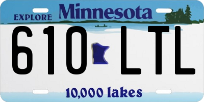 MN license plate 610LTL