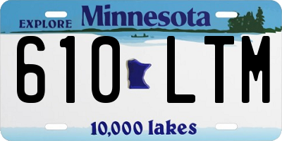 MN license plate 610LTM
