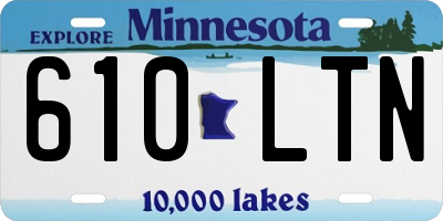 MN license plate 610LTN