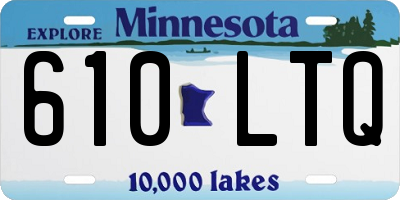 MN license plate 610LTQ