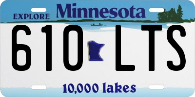 MN license plate 610LTS