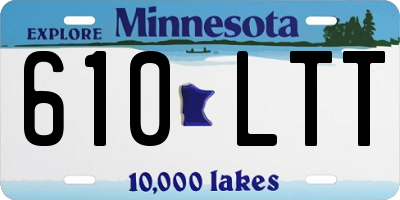 MN license plate 610LTT