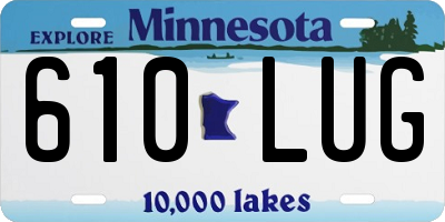 MN license plate 610LUG