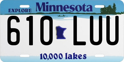 MN license plate 610LUU