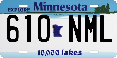 MN license plate 610NML