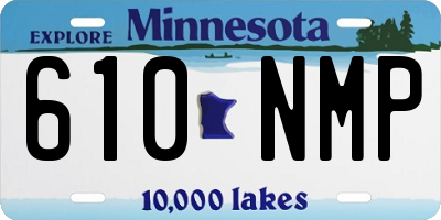 MN license plate 610NMP
