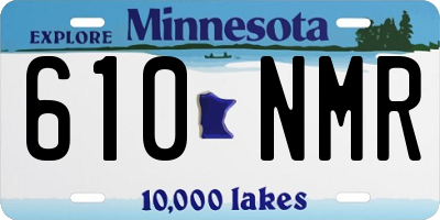 MN license plate 610NMR