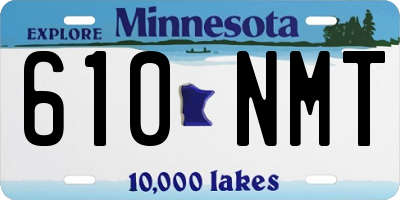 MN license plate 610NMT