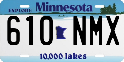 MN license plate 610NMX