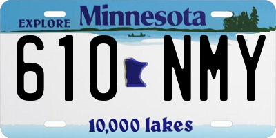 MN license plate 610NMY
