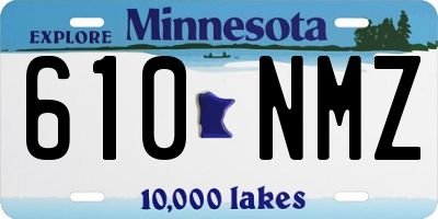 MN license plate 610NMZ