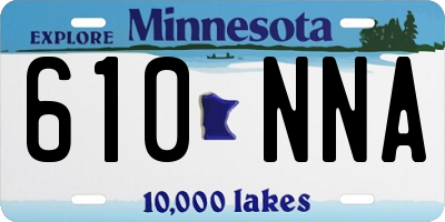 MN license plate 610NNA
