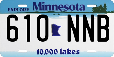 MN license plate 610NNB