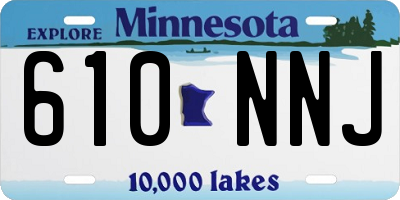 MN license plate 610NNJ