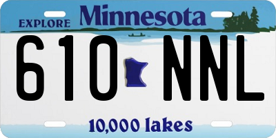 MN license plate 610NNL