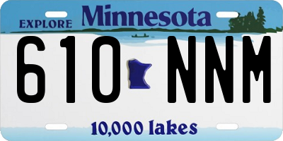 MN license plate 610NNM