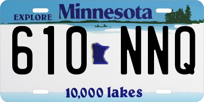 MN license plate 610NNQ