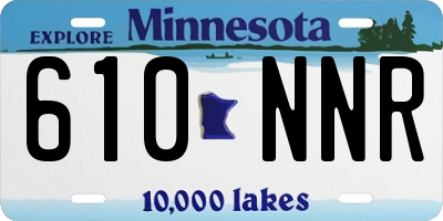 MN license plate 610NNR