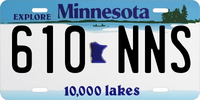 MN license plate 610NNS
