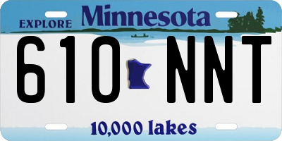 MN license plate 610NNT