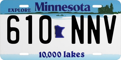 MN license plate 610NNV