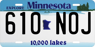 MN license plate 610NOJ