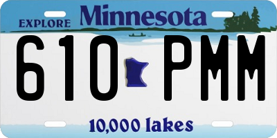 MN license plate 610PMM