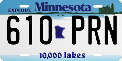 MN license plate 610PRN
