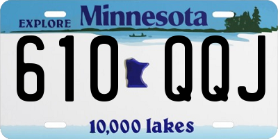 MN license plate 610QQJ