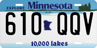 MN license plate 610QQV