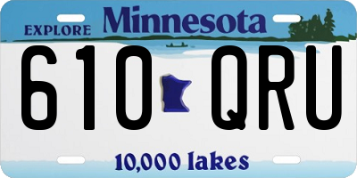 MN license plate 610QRU
