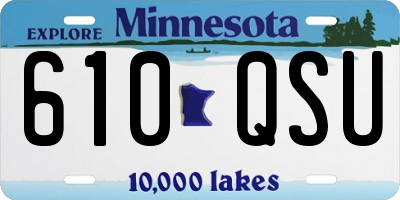 MN license plate 610QSU