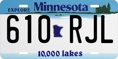 MN license plate 610RJL