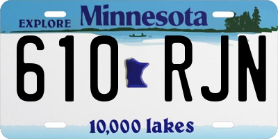 MN license plate 610RJN