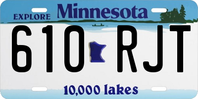 MN license plate 610RJT