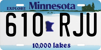 MN license plate 610RJU