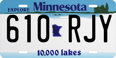MN license plate 610RJY