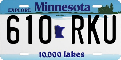 MN license plate 610RKU
