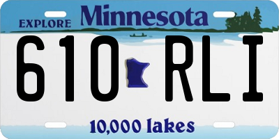 MN license plate 610RLI