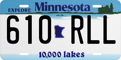 MN license plate 610RLL