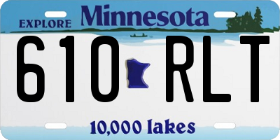 MN license plate 610RLT