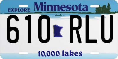 MN license plate 610RLU