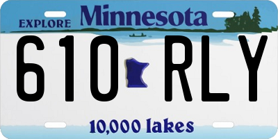 MN license plate 610RLY
