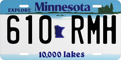 MN license plate 610RMH