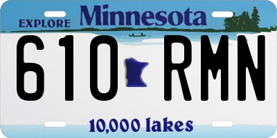 MN license plate 610RMN