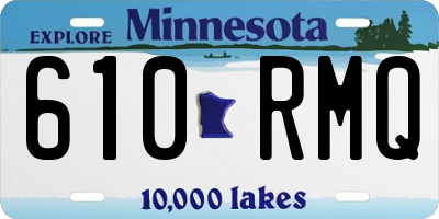MN license plate 610RMQ