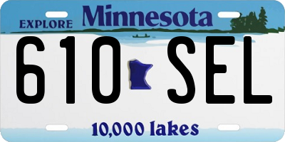 MN license plate 610SEL