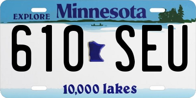 MN license plate 610SEU